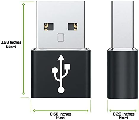 USB-C ženka za USB mužjak Brzi adapter kompatibilan sa vašim Samsung SM-A405FN / DS za punjač, ​​sinkronizaciju,