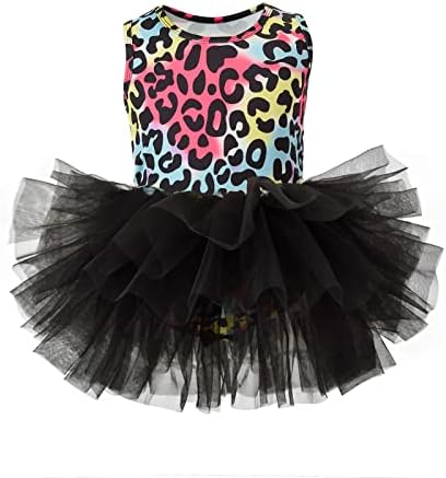 Dječji dečji balet Leotard Camisole Leopard Ispis Ballerina Outfit Tutu haljina za ples 12 mjeseci-7 godina