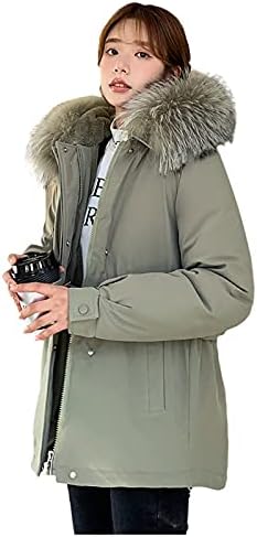 Minche Dression Fall kapuljač nadupčeva jakna za žene Moderna dugih rukava čvrstog zipupnog jakne na puffru