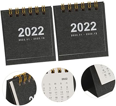 CIIEEEO 2022 Mini desk kalendarski kancelarijski kancelarijski kalendar Decre Decre Decre Decroud Stand