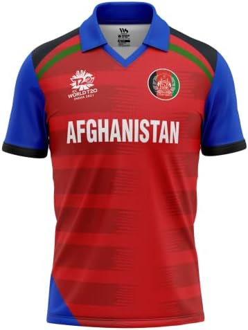Whiteteot Afganistan replika T20 Svjetski dres Svjetskog kupa 2021- Dryfit upravljački upravljač poliestera