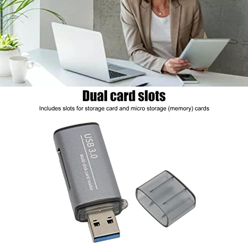 Dilwe USB 3.0 čitač memorijskih kartica, profesionalni prijenosni Office čitač mikro memorijskih kartica,