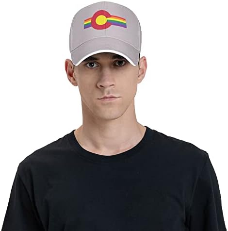 Colorado State Flag Gay Pride bejzbol kapa Muški ženski pačji kapica za patke Unisex Podesiva golf kapa