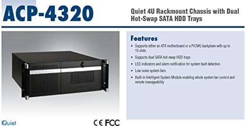 Mirnu 4U šasije za reclount s dvostrukim vrućim swap SAS / SATA HDD ladicama