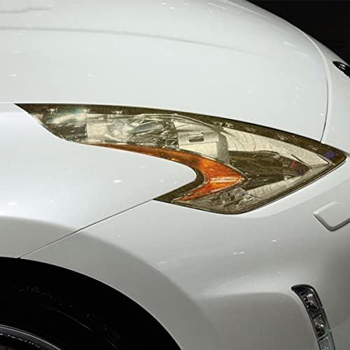 LYLCO 2 kom Zaštitna folija za farove automobila prozirna Crna TPU naljepnica , za Nissan 370Z Nismo 2009-danas
