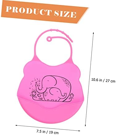 Doitool 4 kom za bibs silikon prikladna beba prijenosna domaćinstva Bib Toddler Podesivi profesionalni zaštitnici