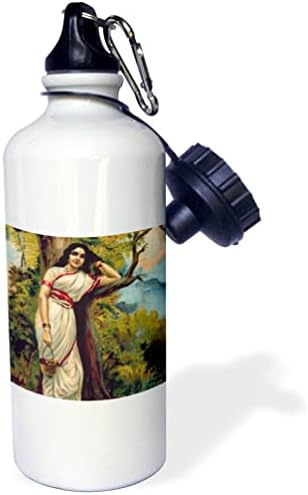 3drose Ahalya naslonjena na drvo Raja Ravi Varma Indian Art Ahilya. - boce za vodu