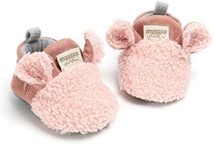 Baby Boys Girls Mekane plišane papuče crtani toddler novorođene cipele za zimske kuće