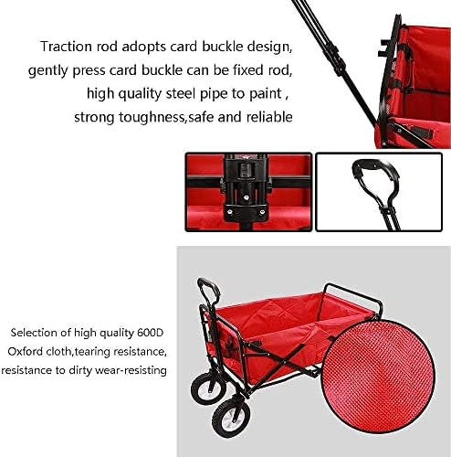 Knoxc kolica, prenosiva sklopiva baštenska kolica za teške uslove rada multifunkcionalna kolica za kupovinu