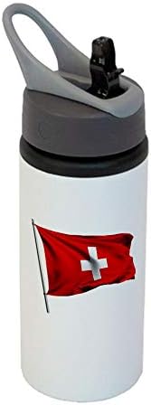 Sportska boca Exprestbest 22oz - Zastava Švicarske - Mnoge opcije