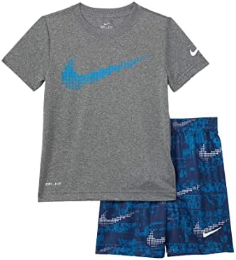Nike Baby Boy Dri-FIT dominiraju grafički T-Shirt i šorc dvodijelni Set