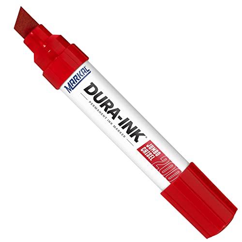 Markal 96916 Dura-tinta 200 trajnog markera sa širokim koselom, crvenom bojom