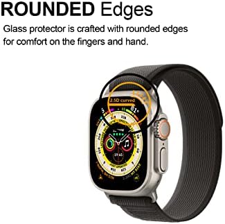 Supershieldz Zaštita ekrana od kaljenog stakla protiv odsjaja dizajnirana za Apple Watch Ultra sa otiskom