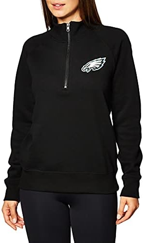 OTS NFL Philadelphia Orlovi Ženski runo 1/4-zip pulover folije