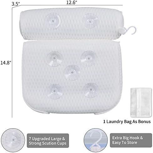 Jastuk za kadu, kupatilo za žene, luksuzni jastuci za kupatilo za kadu sa 4D mrežnom tehnologijom, ergonomskim
