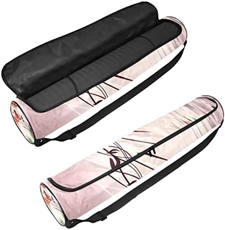 RATGDN torba za jogu, Roses Flowers Exercise Yoga Mat Carrier full-Zip Yoga Mat torba za nošenje sa podesivim