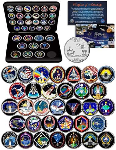 Space Shuttle Atlantis Mission Nasa Florida Četvrtine državnosti 33-novčića W / Box
