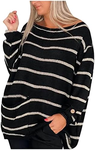 Dukseteri za žene, ženska turtleneck ženski džemper ženski ribar turtleneck casual dugih rukava kontrastni