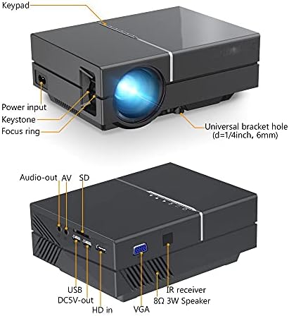 Debeli K8 mini LED video prijenosni 1080p 150inch kućni kazalište digitalni projektor za 3D 4K kino