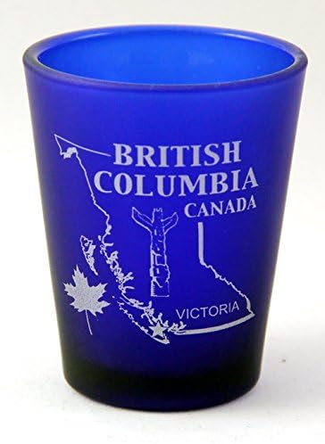 Britanska Kolumbija Kanada Kobaltno Plavo Matirano Staklo