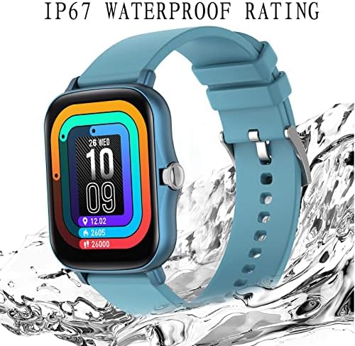 Bologe Smartwatch za iPhone Android, pametni sat 1.7 '' Full HD dodirni ekran IP67 Vodootporni fitnes satovi,