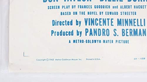 1962. Otac mladenke Movie Poster Jedan list R62 / 327
