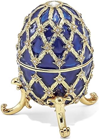 Diamond2deal Bejeweled Grand Royal plavi muzički jaje luksuz