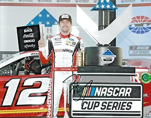 2021 Ryan Blaney Atlanta Folds of Honor Qt Win Nascar potpisao je auto 8x10 FOTO COA - AUTOGREMNI NASCAR