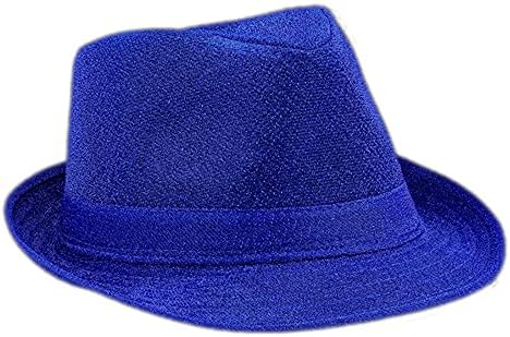 šešir Fedora od meke plave tkanine Blinkee Non Light Up