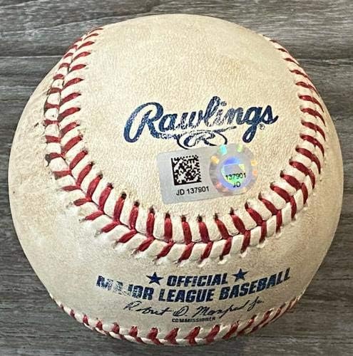Albert Pujols potpisao 3000. hit igru ​​Rabljeni bejzbol 5/4/18 mlb holo mike pastrmka - MLB autogradna