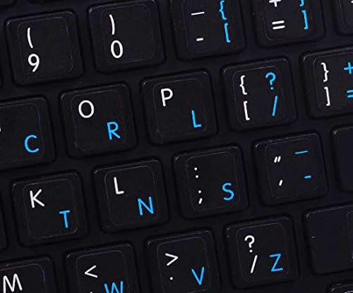 MAC engleski-Dvoržak tastatura naljepnice crna pozadina