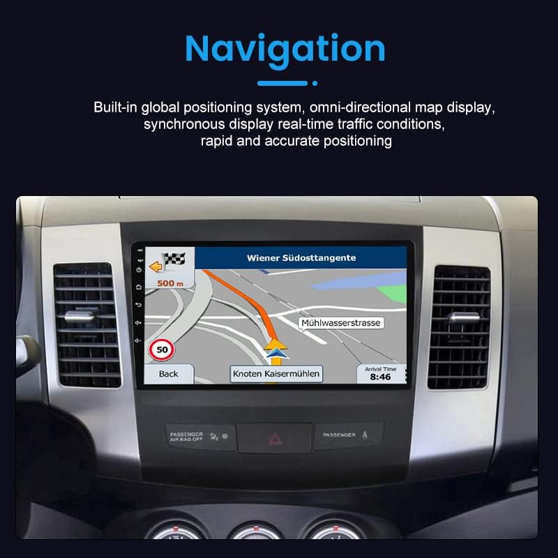 Android 10 auto radio stereo za Mitsubishi Outlander 2006-2012, Biorunn 9-CAR sa 8-jezgrama GPS navigacijskog