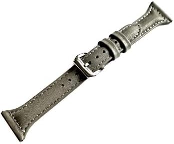 Siva boja tanka bend kompatibilan sa fitbitom Versa 2 i Versa Smart Watch elegantna mekana kožna narukvica