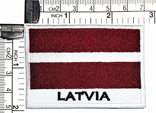 Kleenplus 3kom. 1, 7X2, 6 INČA. Letonija Flaster Vojna Taktička Zastava Amblem Uniforma Kostim Sew Iron