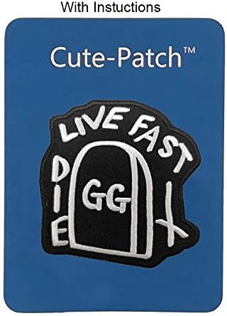 Slatka patch live brzo die brz vezeno željezo na šini na patch značku za biciklističko prsluk 3,5 inčni
