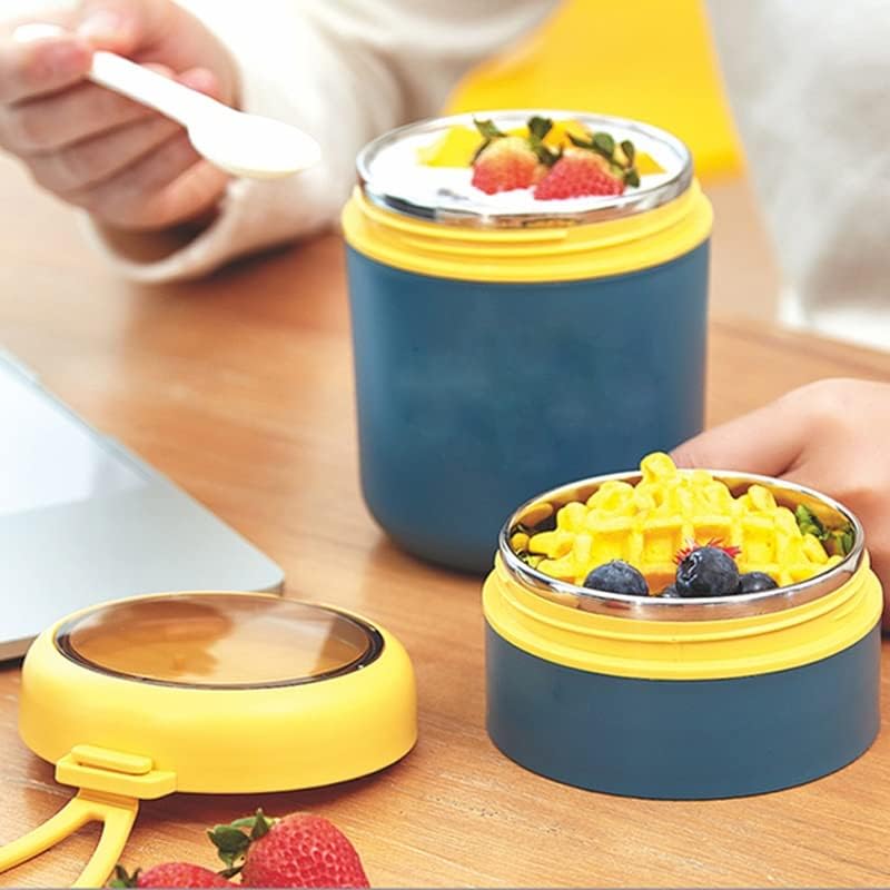 Tbiiexfl kutija za ručak šolja za piće sa kašikom izolacija hrane rezervoar izolacija supa izolacioni kontejner