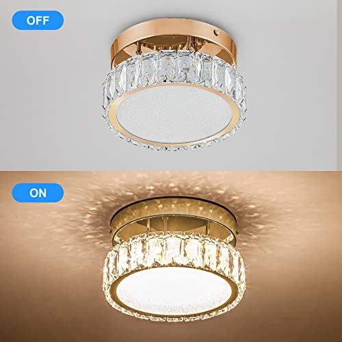 Zswanbei Mali lusteri LED Moderna kristalno ispiranje mini stropni strop za djevojački spavaća soba hodnik