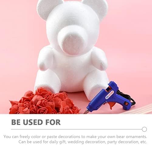 Abaodam Nativnost za obrt zanat 8pcs Valentines Dan medvjeda i srčanih pjena DIY Rose Bear Foam Heart Model