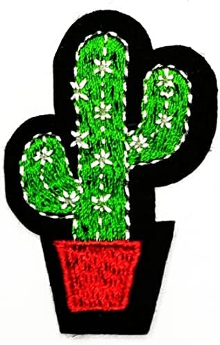 Kleenplus 3kom. Cactus Green Cute Cartoon vezeno gvožđe na šiju na značku za farmerke jakne šeširi ruksaci