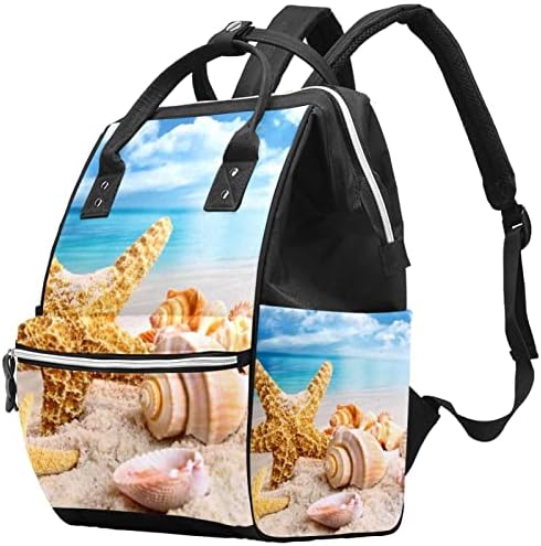 Guerotkr putnički ruksak, ruksak pelena, ruksak za peleni, plaža zvijezda Conch pejzažni uzorak