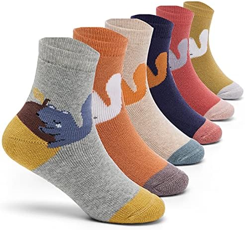 Dječaci Zimske čarape Djeca Topla posada Thermal Terry čarape za dječake 6 pakovanja