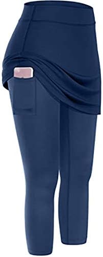HonpraD ženske pantalone elastični struk sitne dužine pantalone za jogu za žene sa kliznim džepovima teniski