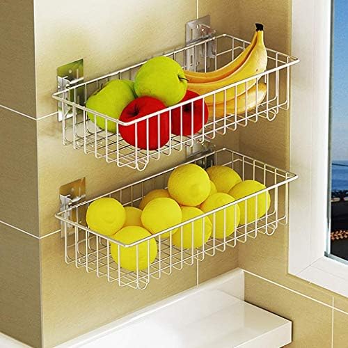 HTLLT korisni stalak za voće i povrće kuhinjska polica za kupatilo od nerđajućeg čelika nema potrebe da