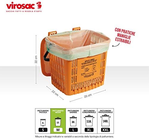 Virosac Biorazgradive otpadne vrećice s izmjenjivim ručkama - 30 komada