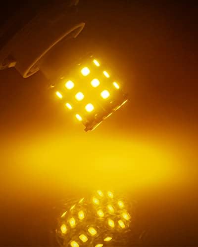 KEIUROT 1156 LED žarulja Amber 9-30V BA15S 1073 7506 1141 LED zamjena žarulje za RV kamper Car Turn Signal