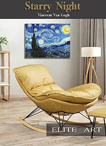 ELITEART-- Zvjezdana noć Vincenta Van Gogha reprodukcija uljane slike Giclee zidni umjetnički platneni printovi