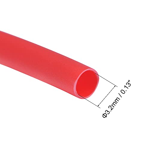 Komplet cijevi za cijevi u uxcell, 3,2 mm dia 5,2 mm ravna širina 3: 1 brzina kablovska rukava 3 metra -