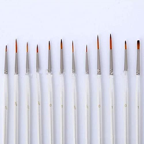 12pcs / set Nylon Hour Line četkice za olovke za olovke za vodkolornu liniju slikarskih četkica umjetnina