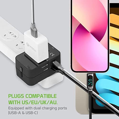 Putni USB Plus Međunarodni Adapter za napajanje kompatibilan sa Bose QuietComfort 20 In-Ear za Svjetsku