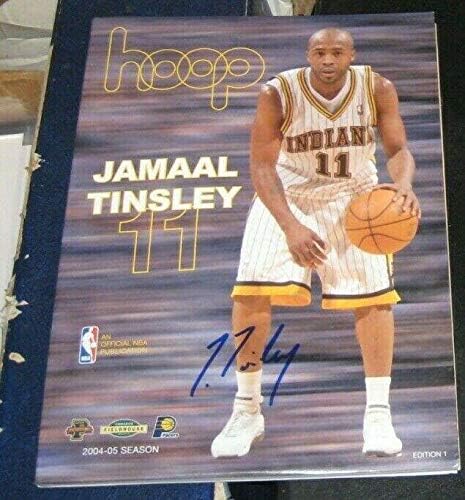 Jamaal Tinsley Indiana Pacers potpisao potpis 04-05 Hoop program Magazine COA-potpisao NBA Magazine